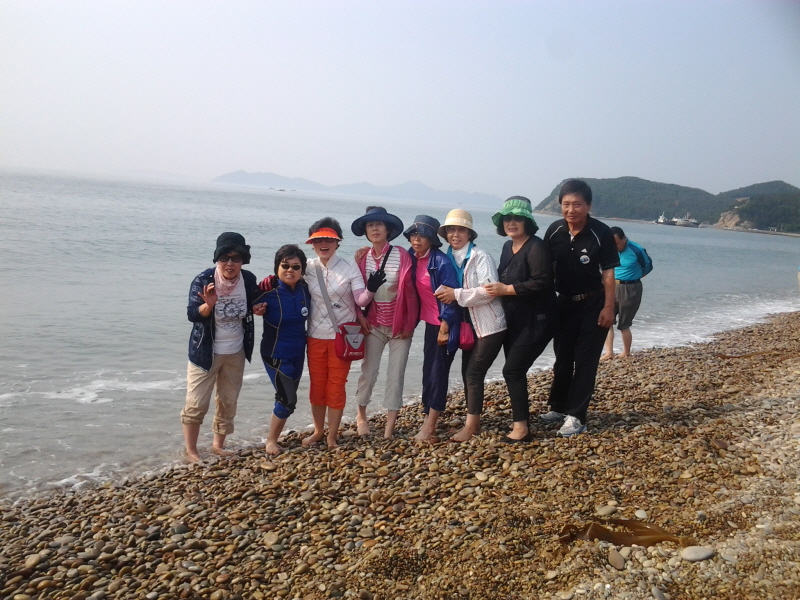 콩돌해안가에서